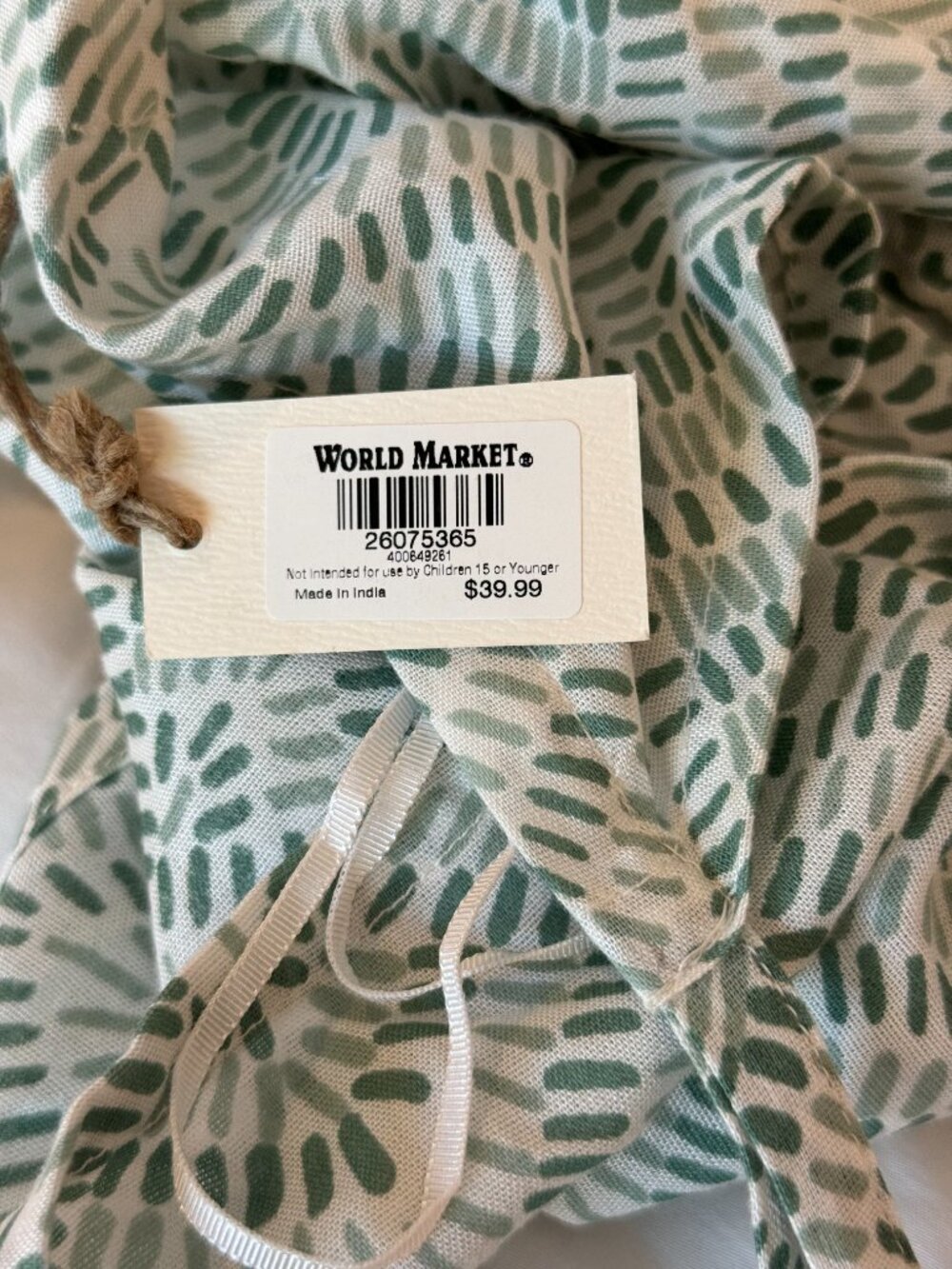 Cost Plus World Market Green Printed Jumpsuit Romper - Picture 3 of 4